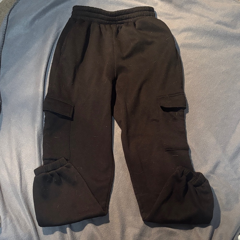 Women’s Black Cargo Sweats